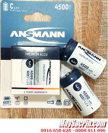 Ansman C4500mAh HR14; Pin sạc C 1.2v Ansman C4500mAh HR14 Mignon chính hãng